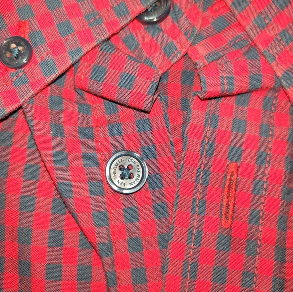 Ben Sherman Short Sleeve Button Down Gingham Shirt - Picture 2 of 12